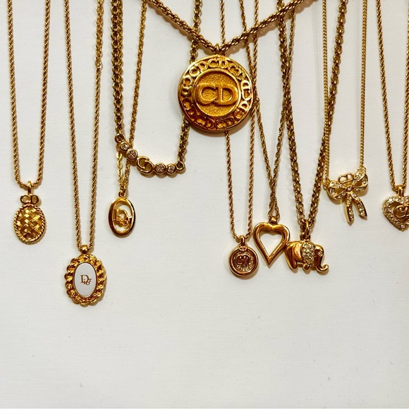 Vintage Gold Plated Dior Necklaces - Picture 10 of 12